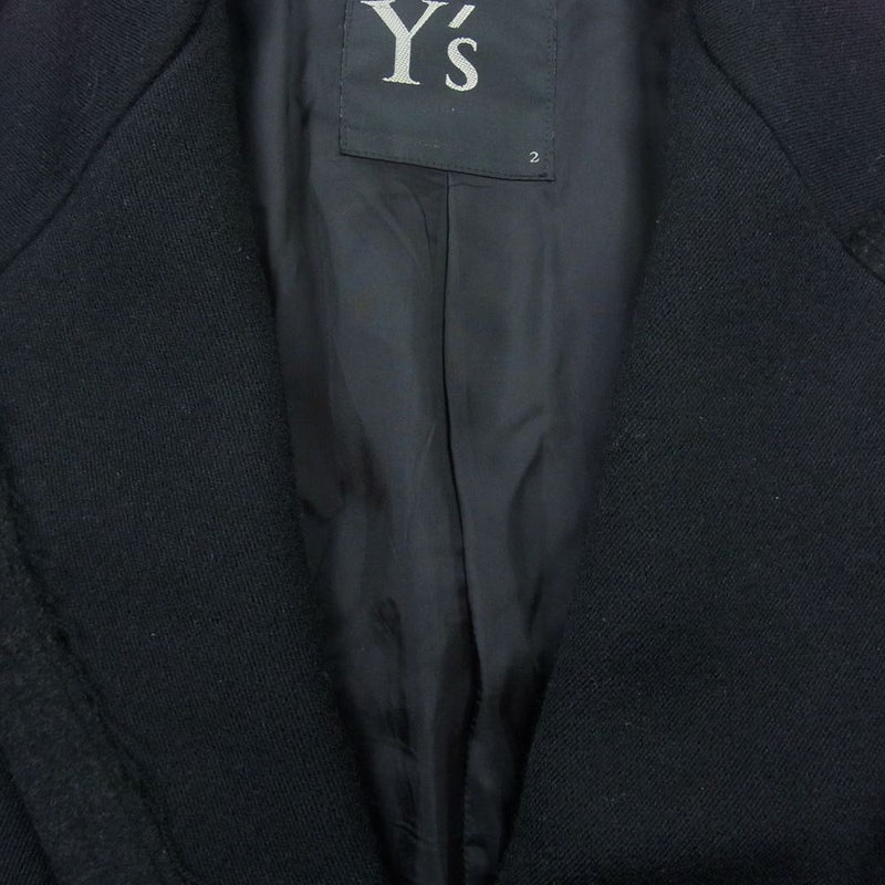 【希少】Y's ワイズ ウール ジャケット ブラック ヨウジヤマモト 黒 XL