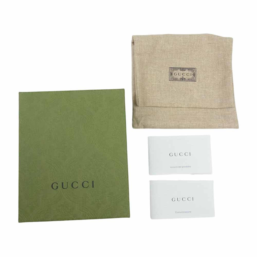 GUCCI グッチ 476050 GGスプリーム チェリー さくらんぼ 二つ折り 財布 ウォレット ブラウン系【新古品】【未使用】【中古】