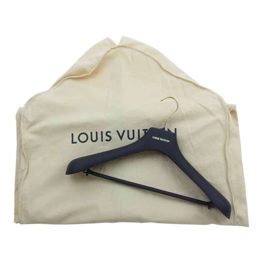 LOUIS VUITTON ルイ・ヴィトン 22AW 1AAHC HNL91XMJY LVパッチ 袖レザー切替 スタジャン スタジアムジャンパー バーシティジャケット オフホワイト系 ベージュ系 52【中古】