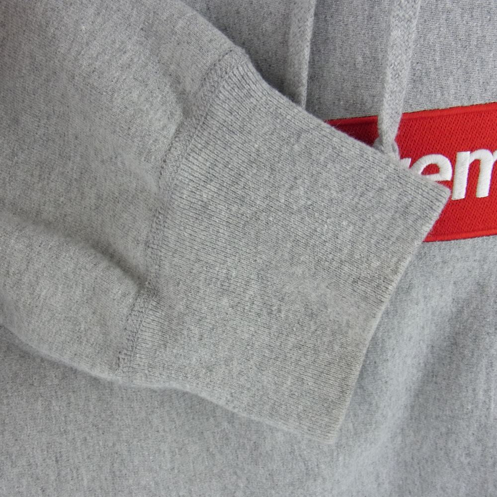 Supreme シュプリーム 16AW Box Logo Hooded Sweatshirt ボックス ロゴ フーデッド スウェット プルオーバー パーカー グレー系 L【中古】