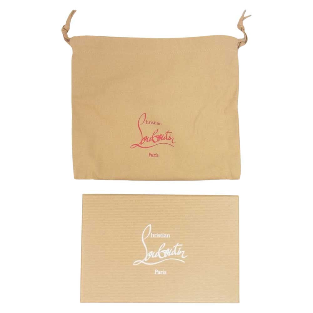 Christian Louboutin クリスチャンルブタン 3175237 バネトーネ マルチスタッズ 長財布 ウォレット ゴールド系【中古】