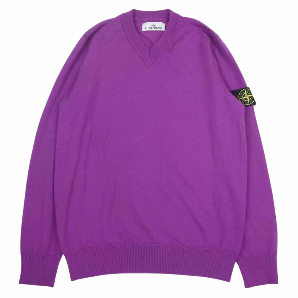 ストーンアイランド STONE ISLAND 薄紫色ニットセーター ストーン