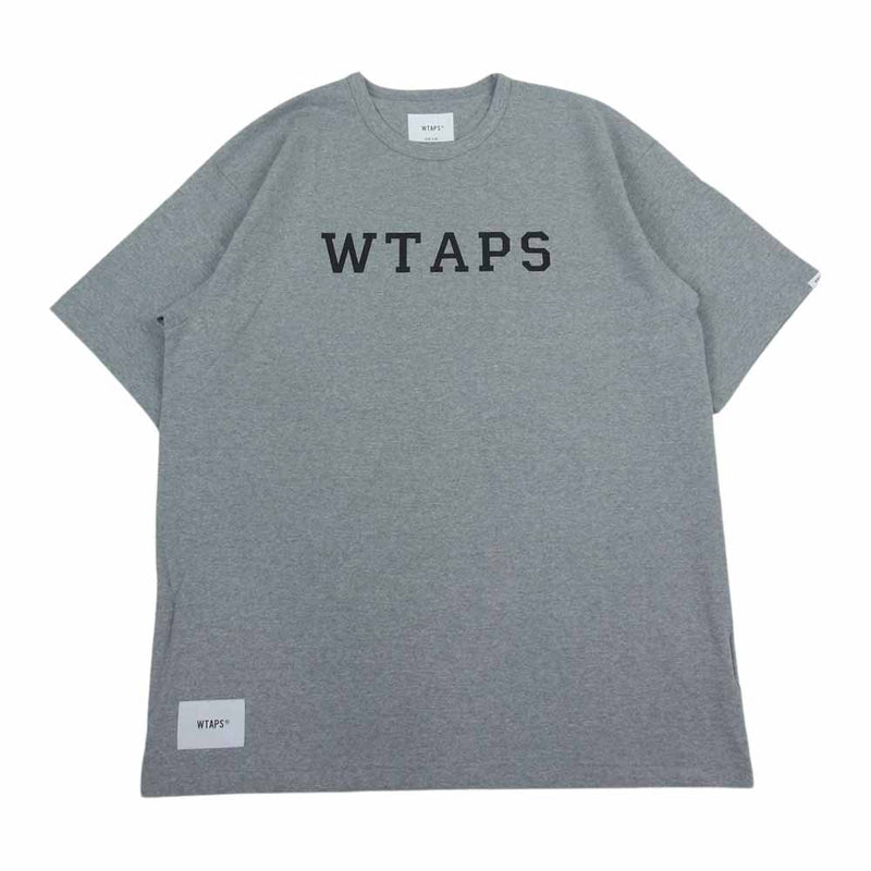 WTAPS  ダブルタップス カレッジ ロゴ Tシャツ L ブラック