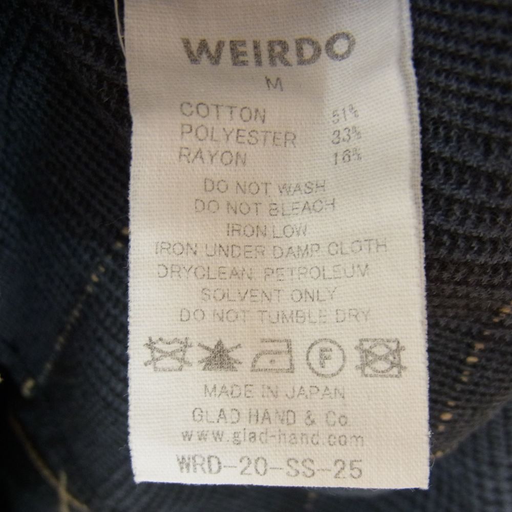 WEIRDO ウィアード 20SS WRD-20-SS-25 LEAGUE S/S SHIRTS 半袖 ベースボール シャツ グレー系 M【中古】