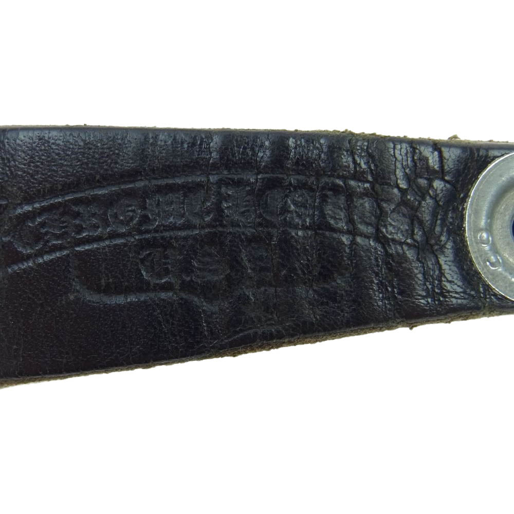 CHROME HEARTS クロムハーツ(原本無) BELTLOOP クロスボールボタン ベルトループ ブラック系【中古】