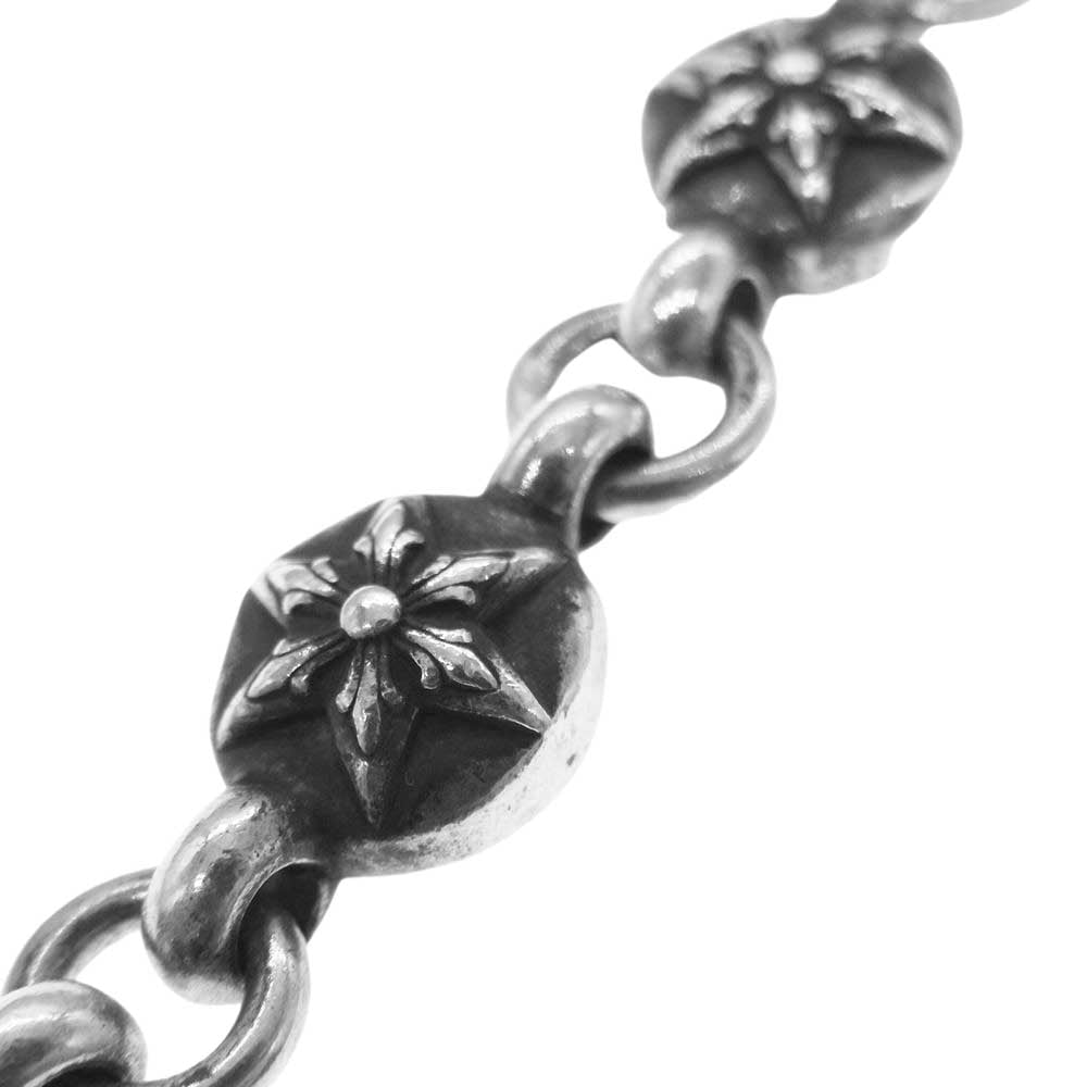 CHROME HEARTS クロムハーツ(原本無) NO1 BALL STAR #1スターボール 6ポイントスタードロップ ブレスレット シルバー系【中古】