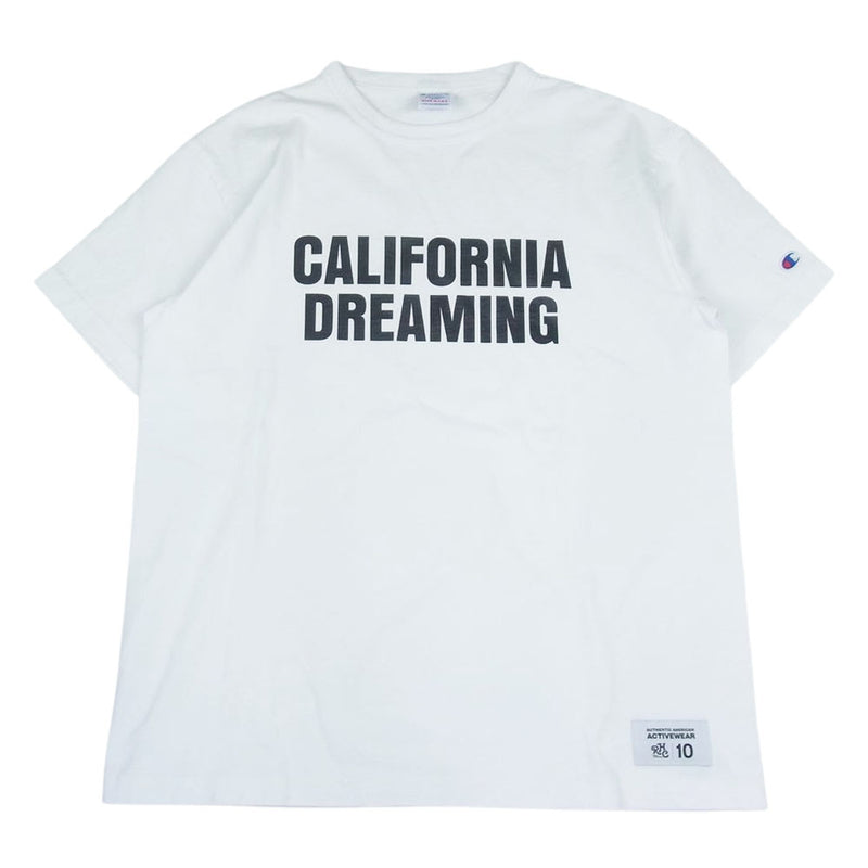 Ron Herman ロンハーマン USA製 RHC チャンピオン CALIFORNIA DREAMING 別注 半袖 Tシャツ ホワイト系 M【中古】