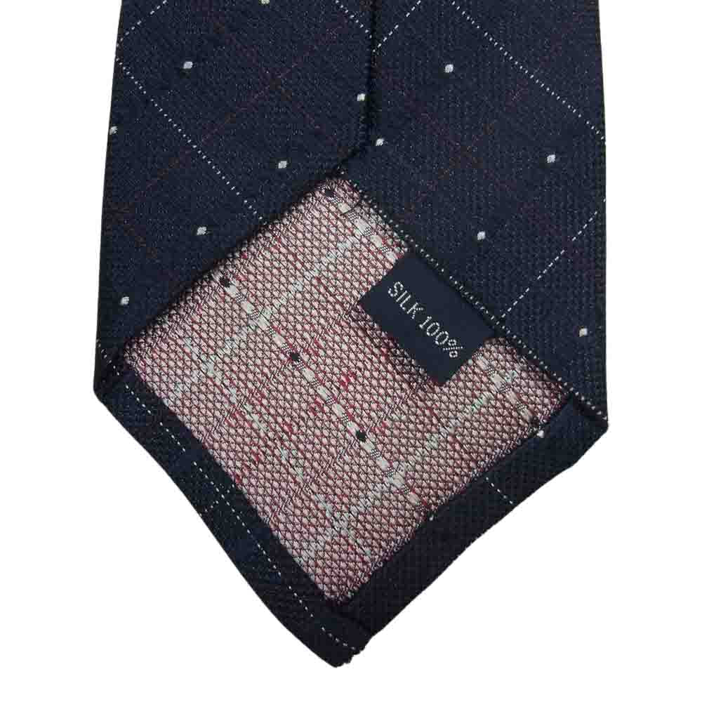 GLADHAND & Co. グラッドハンド GH TIE ネクタイ チェック柄 ネイビー系【中古】
