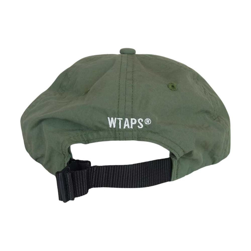 WTAPS ダブルタップス 帽子 21AW 212HCDT-HT10 T-6L 03 CAP 6パネル ロゴ 刺繍 ナイロン キャップ オリーブ系 F