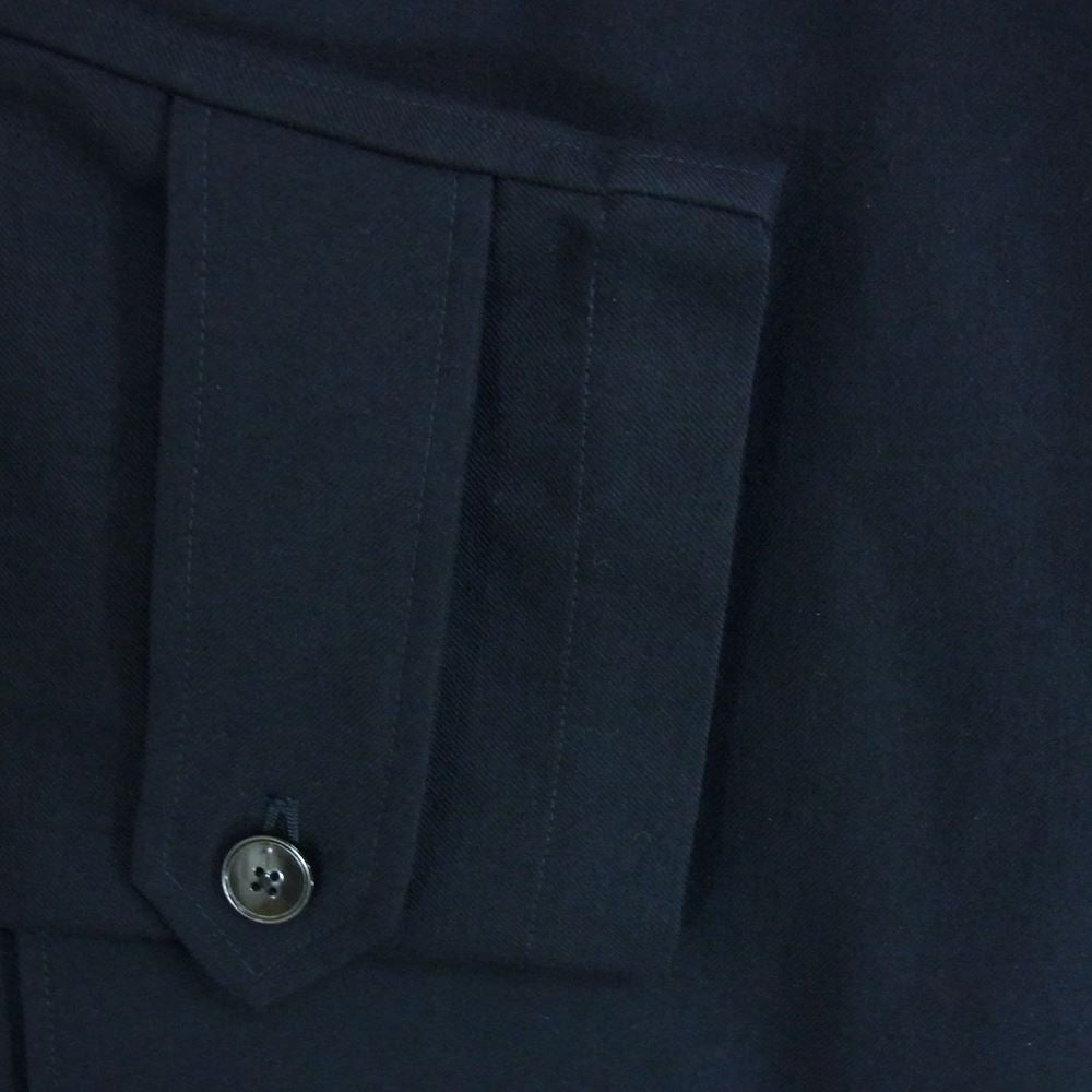 markaware マーカウェア M22C08CO01C SHIRT COAT 2/48 wool vintage gabardine ウール ヴィンテージギャバジン シャツ コート ネイビー系 3【極上美品】【中古】
