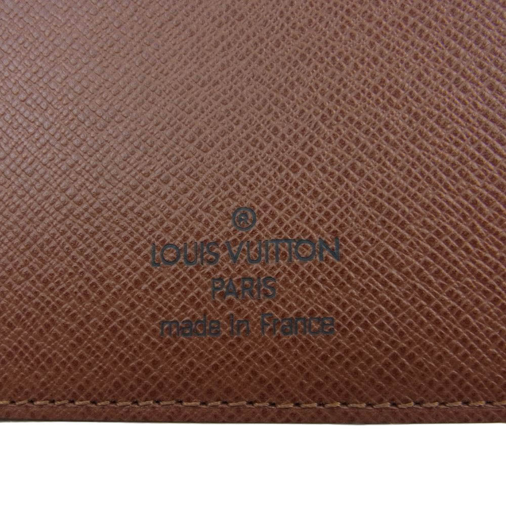 LOUIS VUITTON ルイ・ヴィトン M61823 モノグラム 二つ折り札入れ ポルトバルール カルトクレディ ブラウン系【中古】