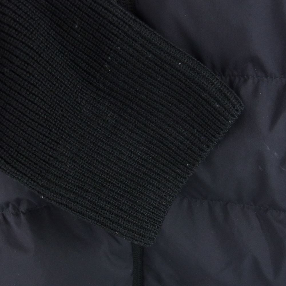 MONCLER モンクレール CARDIGAN TRICOT カーディガン ジップアップ ダウン ジャケット ブラック系 L【中古】