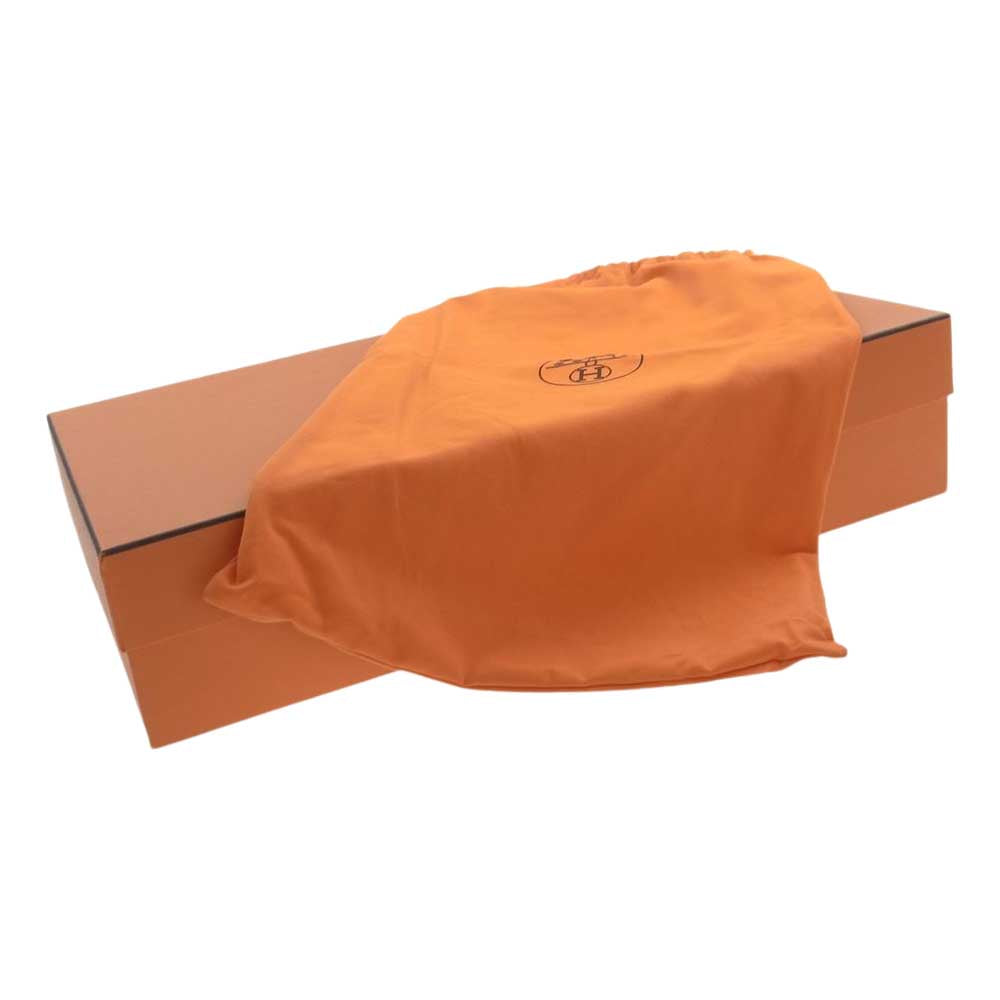 HERMES エルメス レザー ロング ヒール ブーツ ブラック系 35.5【中古】