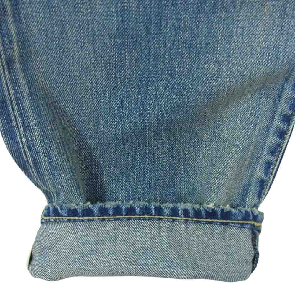 HYSTERIC GLAMOUR ヒステリックグラマー 22SS 02221AP04 CPR加工 デニム ストレート スリム スタッズデニム パンツ インディゴブルー系 32【中古】