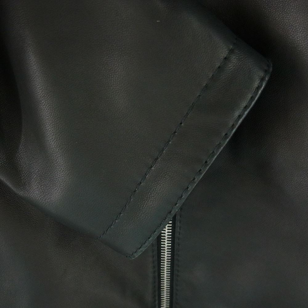 Dunhill ダンヒル LONDON ロンドン イタリア製 裏地キルティング ラムレザー シングル ジャケット ブラック ブラック系【美品】【中古】