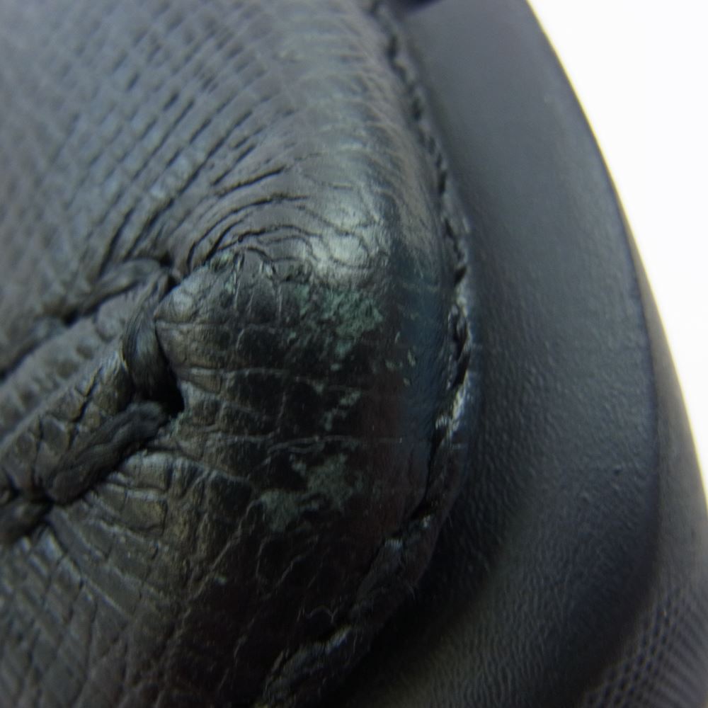 LOUIS VUITTON ルイ・ヴィトン 0118 LV ロゴ レザー ドライビング シューズ ローファー ブラック系 8【中古】