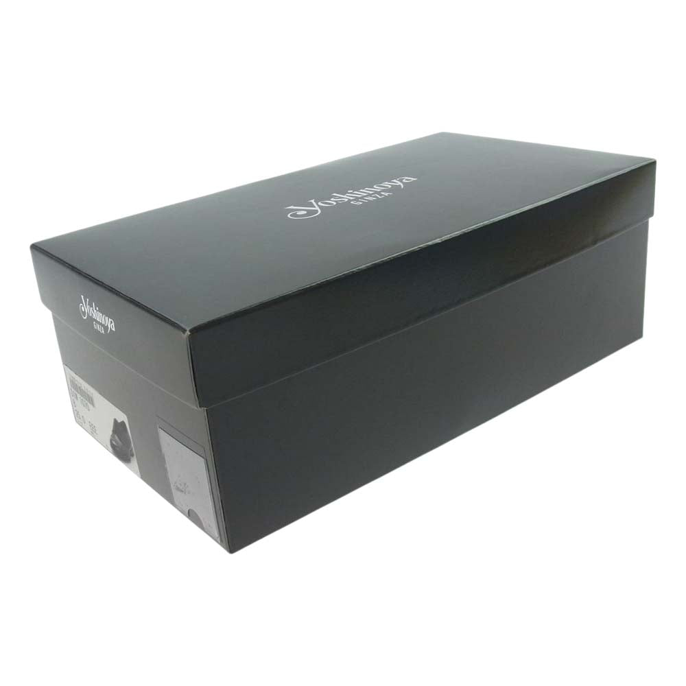 銀座ヨシノヤ DIW 1070 プレーントゥ ビジネス シューズ ブラック系 25.0EEE【中古】