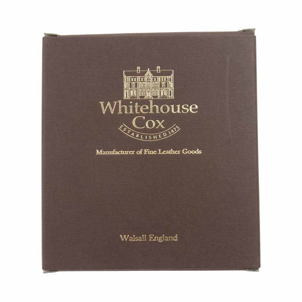 WHITE HOUSE COX ホワイトハウスコックス S3068 英国製 SLIM ZIP WALLET LONDON BRIDLE ロンドンブライドル スリムジップ 薄型 コンパクトウォレット ブラック系【中古】