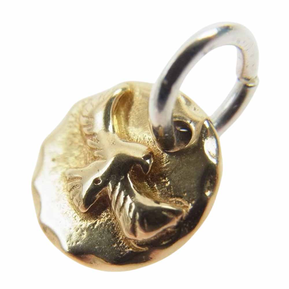 タディアンドキング チビメタル K18 イーグル 金メタル ペンダントトップ ゴールド系【中古】