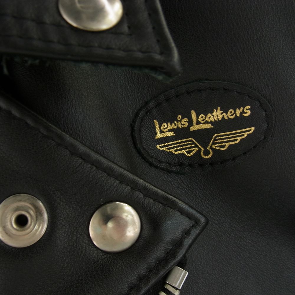 Lewis Leathers ルイスレザー 441T CYCLONE TIGHT FIT サイクロン タイトフィット カウハイド レザー ライダース ジャケット ブラック系 36【中古】