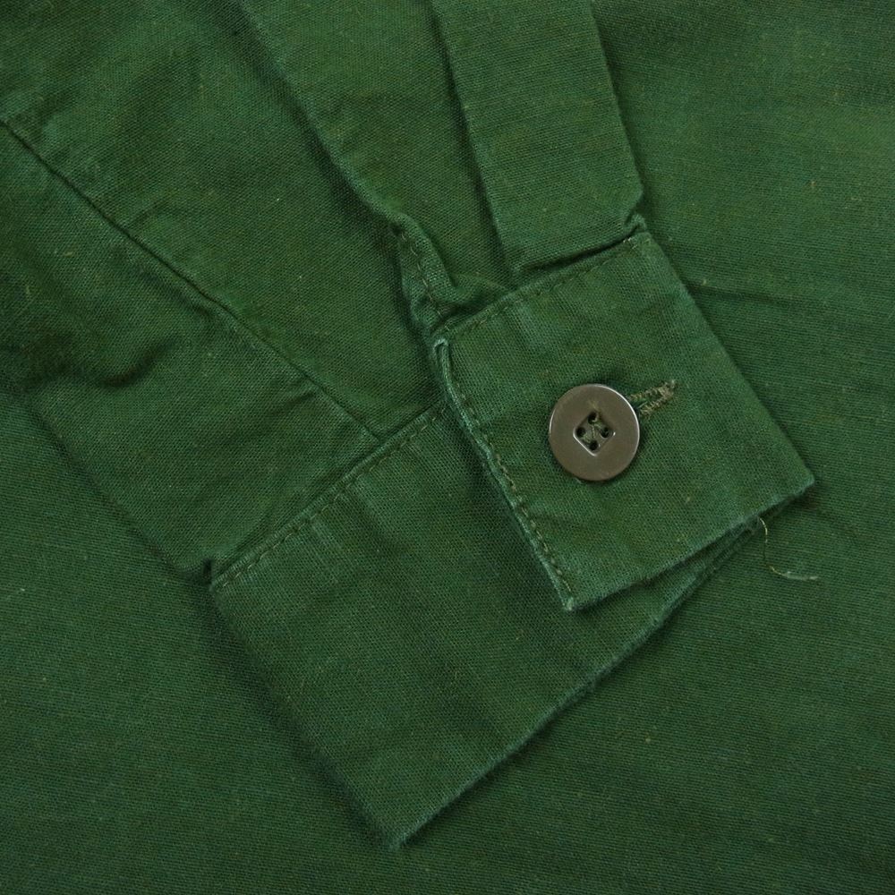 スウェーデン軍 M55 ヴィンテージ プルオーバー 長袖 シャツ カーキ系 39【中古】