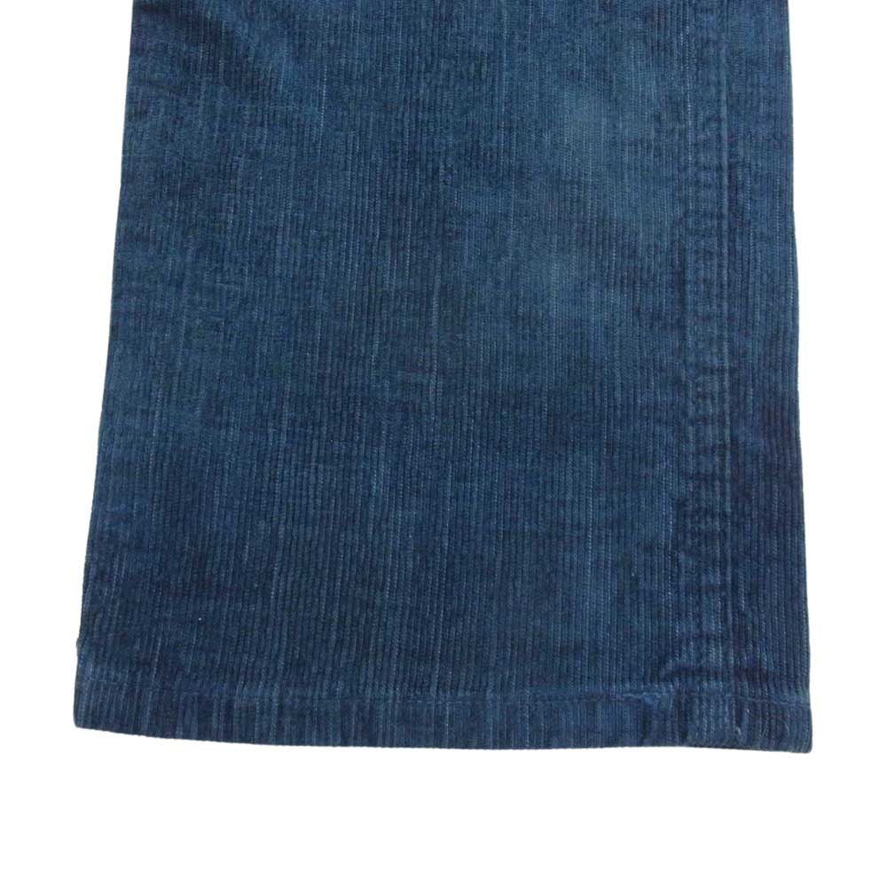 VISVIM ビズビム 13AW 0113205008022 FLUXUS 04 N.D. CORDUROY 天然 藍染 コーデュロイ パンツ ネイビー系 2【美品】【中古】