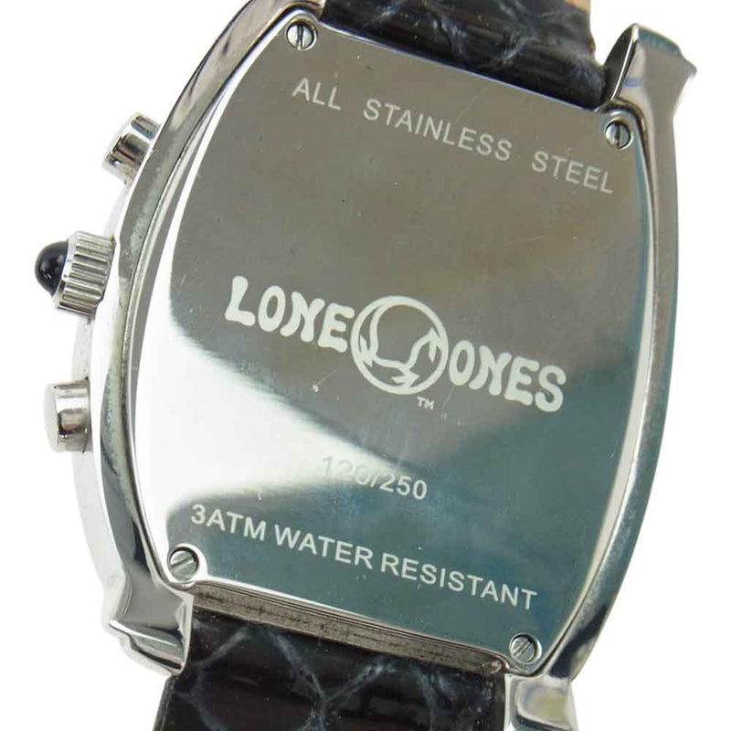 LONE ONES ロンワンズ S-K0043 国内代理店購入時証明書付属 250本限定 9P クオーツ ダイヤモンド オニキス 腕時計 ウォッチ  ブラック系【中古】