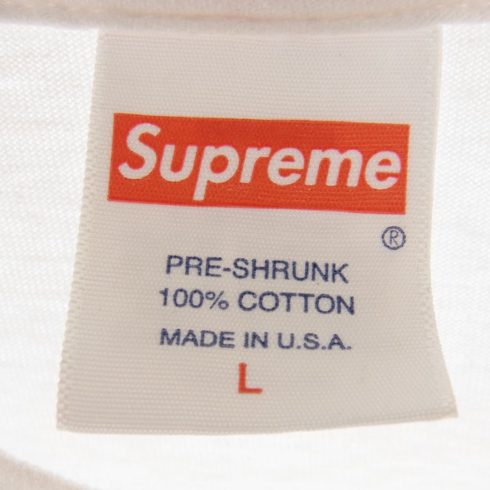 Supreme シュプリーム 20SS Lizard Tee 半袖 プリント Tシャツ ホワイト系 L【中古】