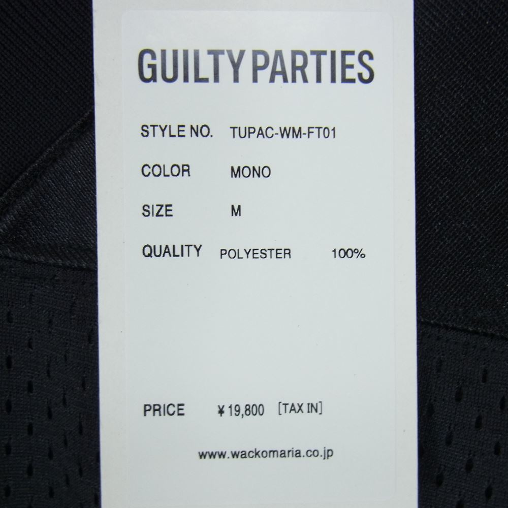 WACKO MARIA ワコマリア TUPAC-WM-FT01 2PAC FOOTBALL JERSEY フットボール ジャージー Tシャツ ブラック系 M【極上美品】【中古】
