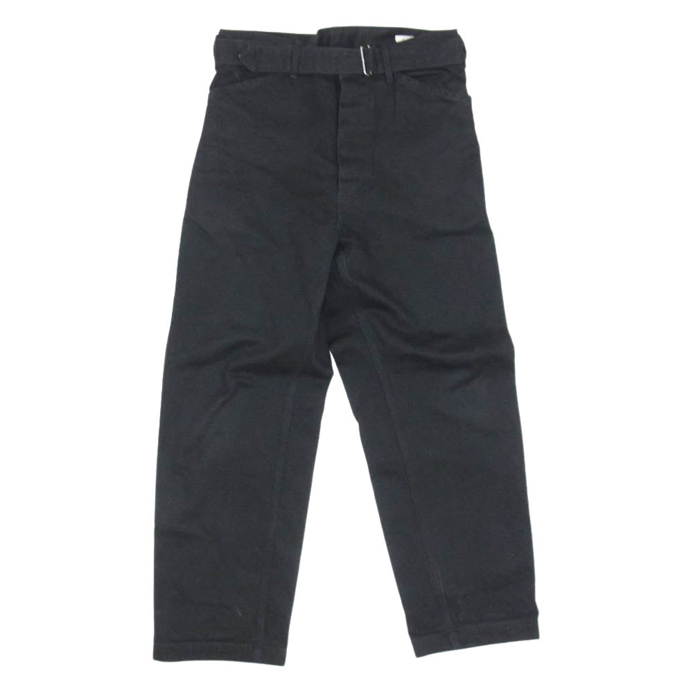 コモリ ベルテッドチノパン サイズ1 COMOLI コモリ ベルテッド comoli