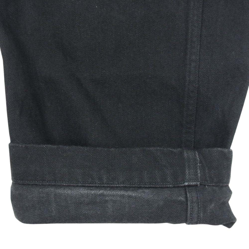 COMOLI コモリ 17SS K01-03005 ベルテッド デニム パンツ ブラック系 1【中古】