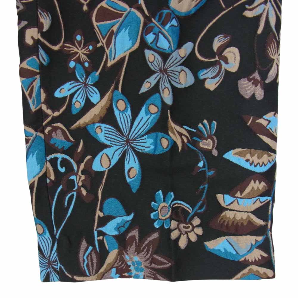 メゾンスペシャル フクレリーフ ジャガード ワンタック ワイド パンツ ブルー系 OO【中古】