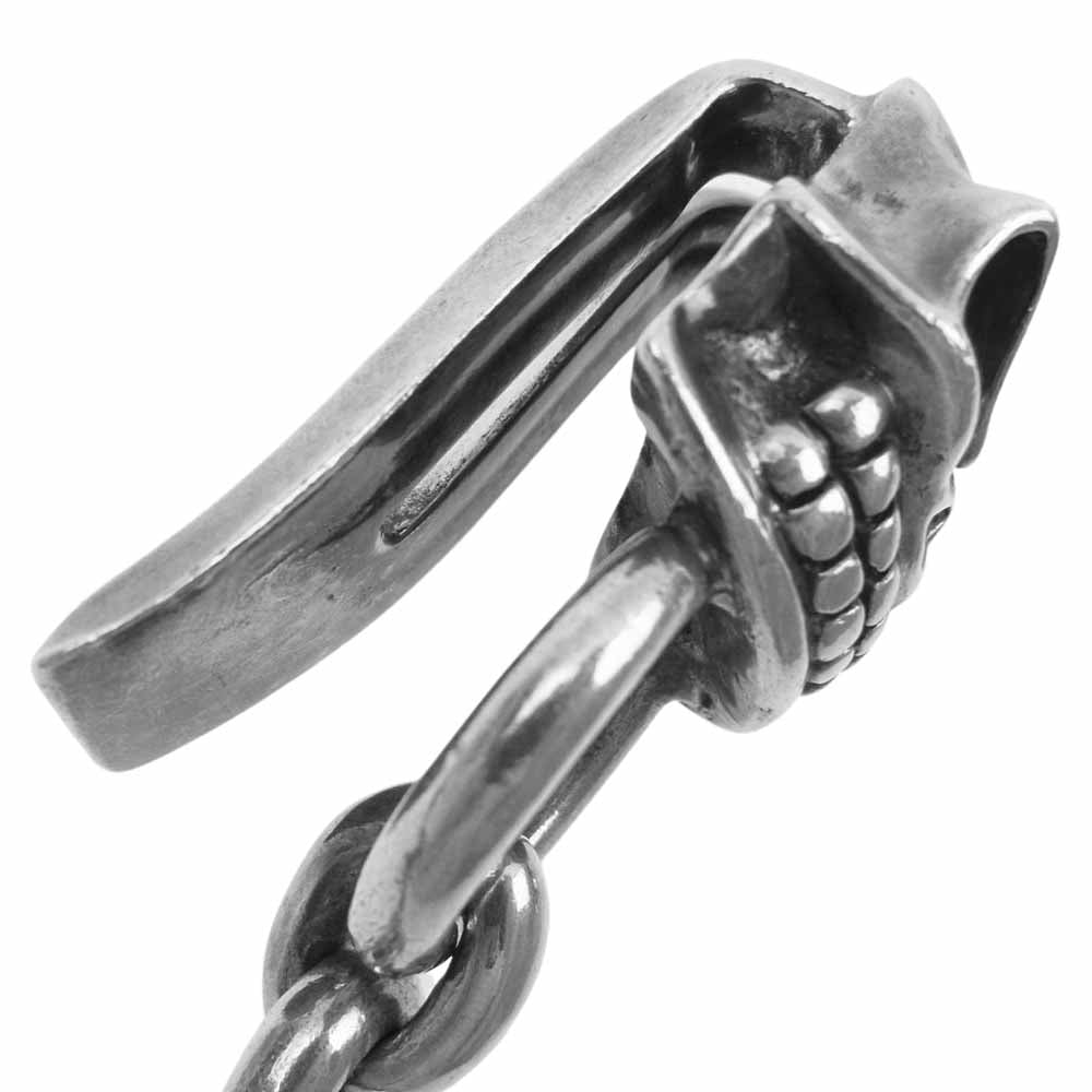 STARLIN GEAR スターリンギア ベーシックリンク 2スカル フレーミングスケルトンキー パンチャーキーパー ウォレットチェーン シルバー系【中古】