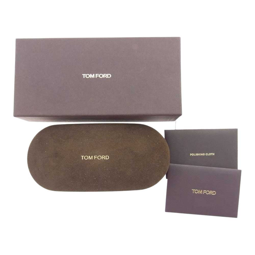 TOM FORD トムフォード TF801-K 01E ラウンド サングラス ブラック系 ブラウン系【中古】