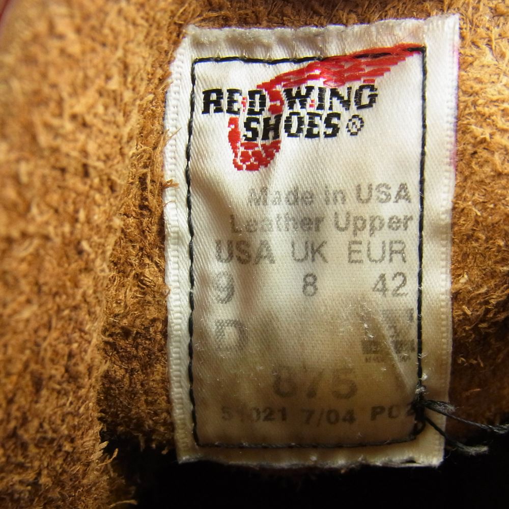 RED WING レッドウィング 875 CLASSIC MOC クラシックモック アイリッシュセッター ブーツ ブラウン系 US9D【中古】