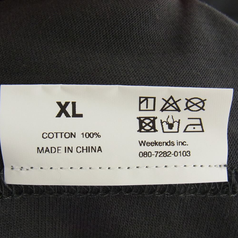 ポエトミーツダブワイズ KILLIMAN JAH LOW WORKS COLLAGE 1 インクジェットプリント 半袖 Tシャツ ダークグレー系 XL【美品】【中古】