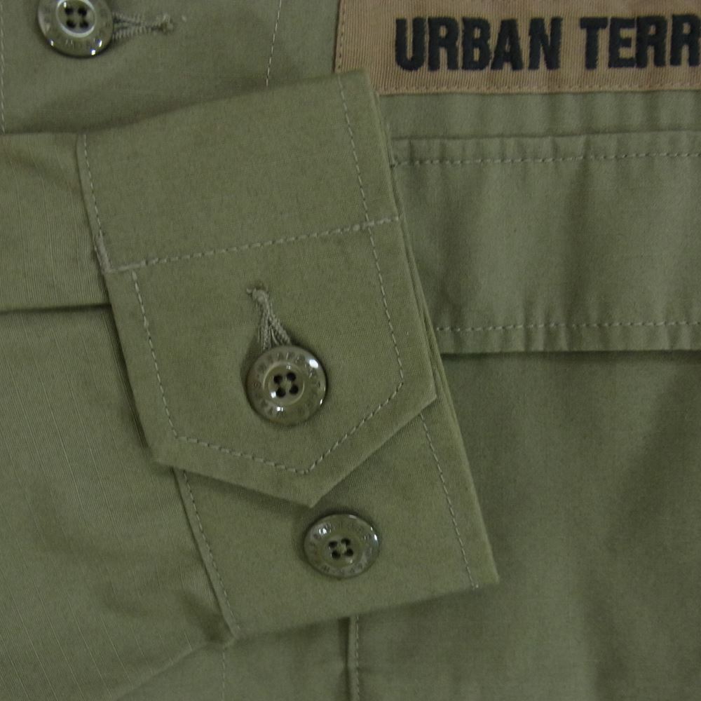 WTAPS ダブルタップス 21SS 211WVDT-SHM03 JUNGLE 02 ジャングル ミリタリー 長袖 シャツ ジャケット カーキ系 02【中古】