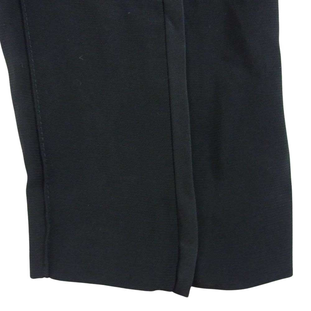 MAISON MARGIELA メゾンマルジェラ 20AW S51KA0528 1ライン レーヨン スラックス パンツ ブラック系【新古品】【未使用】【中古】