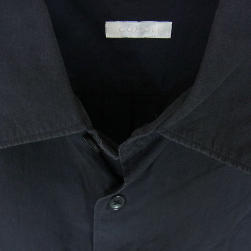 20SS 新品 COMOLI コモリシャツ 半袖 紺 サイズ1 シャツ