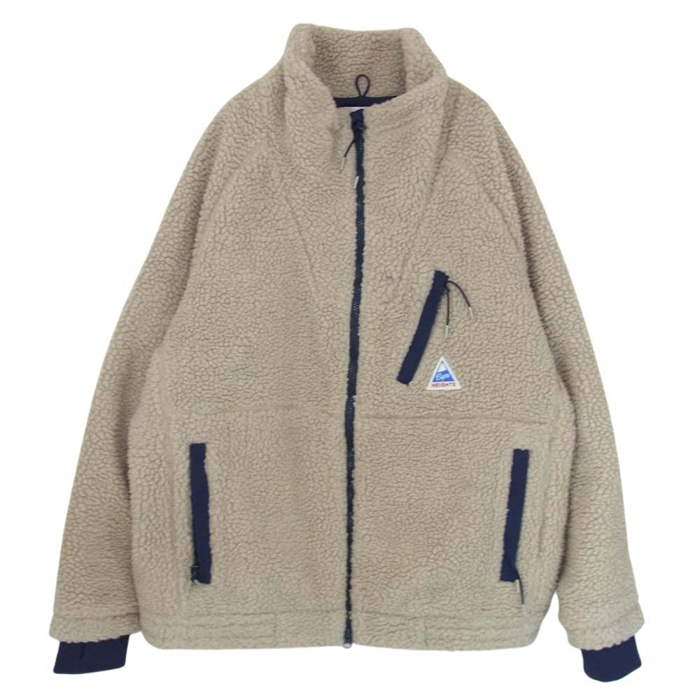 未使用品!タグ付き！cape heights ボアジャケｯﾄ ケープハイツ ボア フリース ジャケット ホワイト系 L【中古