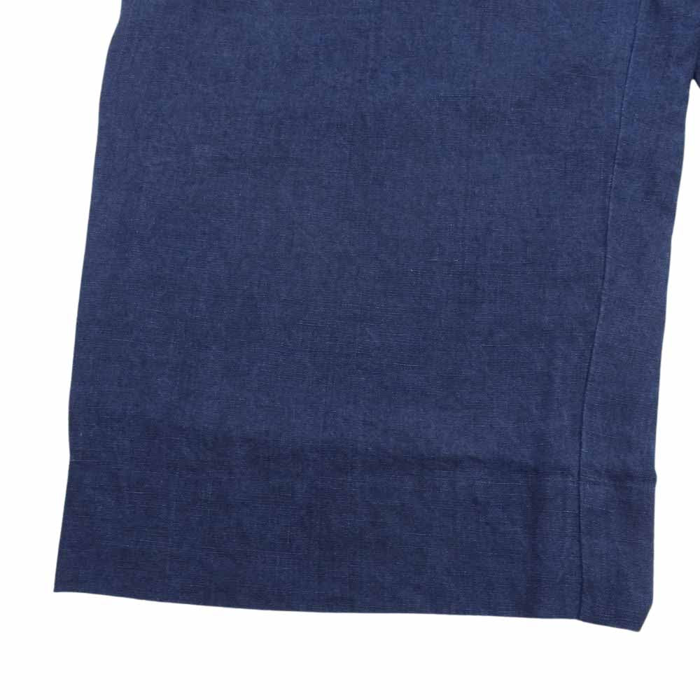marka マーカ 20SS M20E-07PT02C TUCK WIDE LINEN PANTS 紐ベルト タック ワイド リネン パンツ ネイビー系【中古】