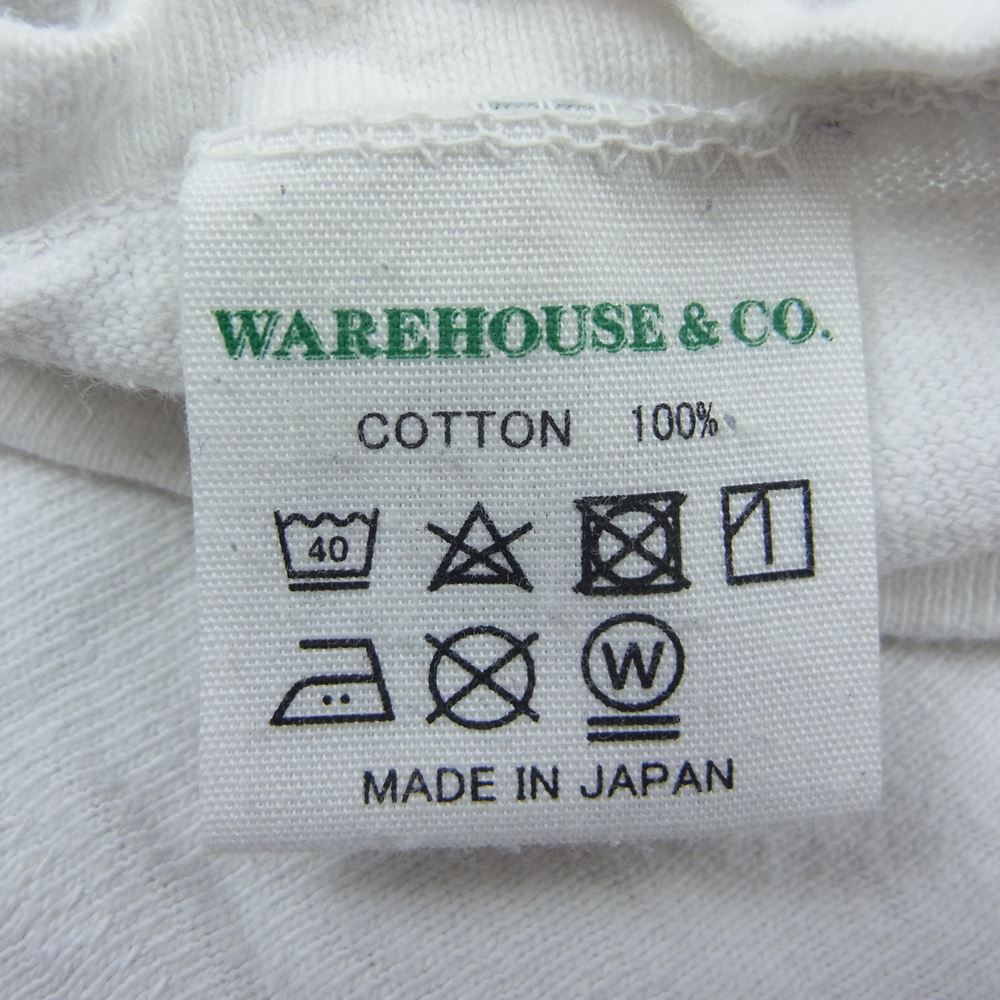 WAREHOUSE ウエアハウス BOMBER BARON プリント TEE 半袖 Tシャツ オフホワイト系 XL【中古】