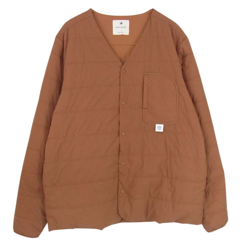 snowpeak スノーピーク wm-sw701 W.M別注 Flexible Insulated Cardigan ジャケット ブラウン系  L【美品】【中古】