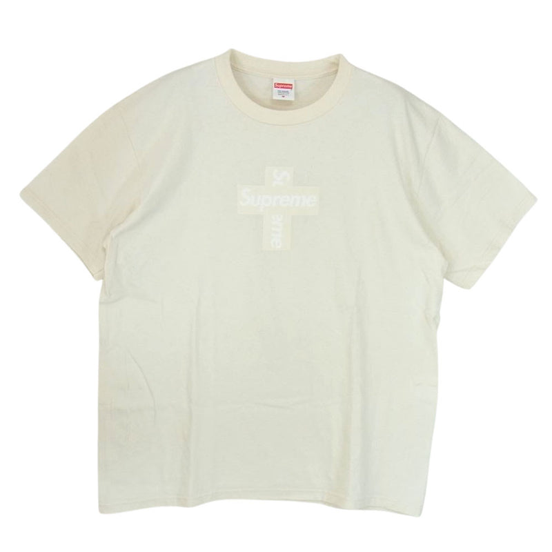 supreme cross box logo tシャツ