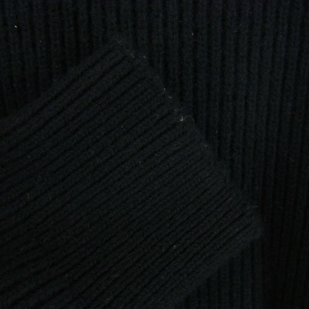 AURALEE オーラリー 22AW A22AP02RK SUPER FINE WOOL RIB KNIT BIG PO スーパーファイン ウール リブニット ビッグ プルオーバー ブラック系 4【中古】