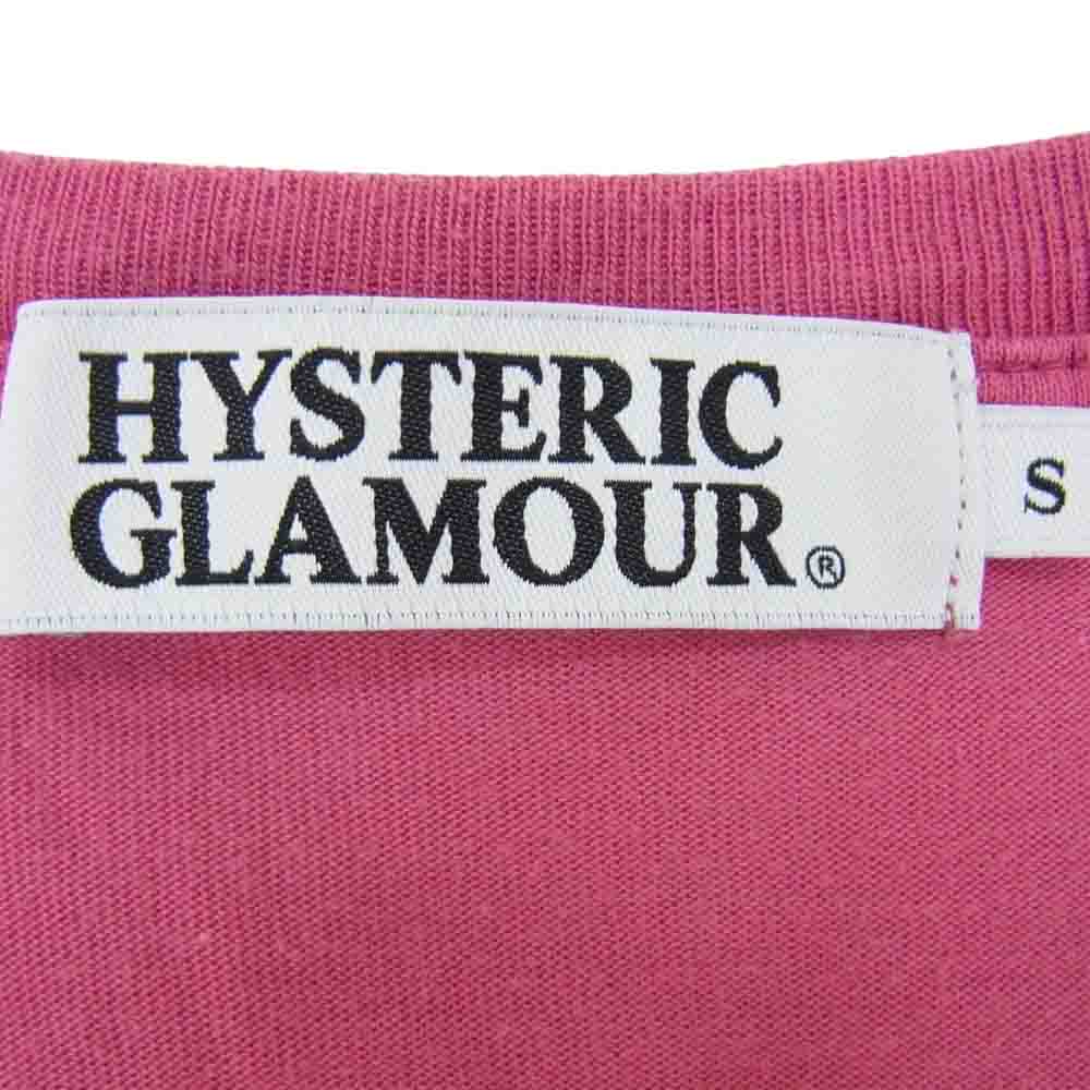 HYSTERIC GLAMOUR ヒステリックグラマー 0212CT23 × KAWS カウズ ORIGINAL FAKE オリジナルフェイク ガールプリント カウズ 半袖 Tシャツ ピンク系 S【中古】