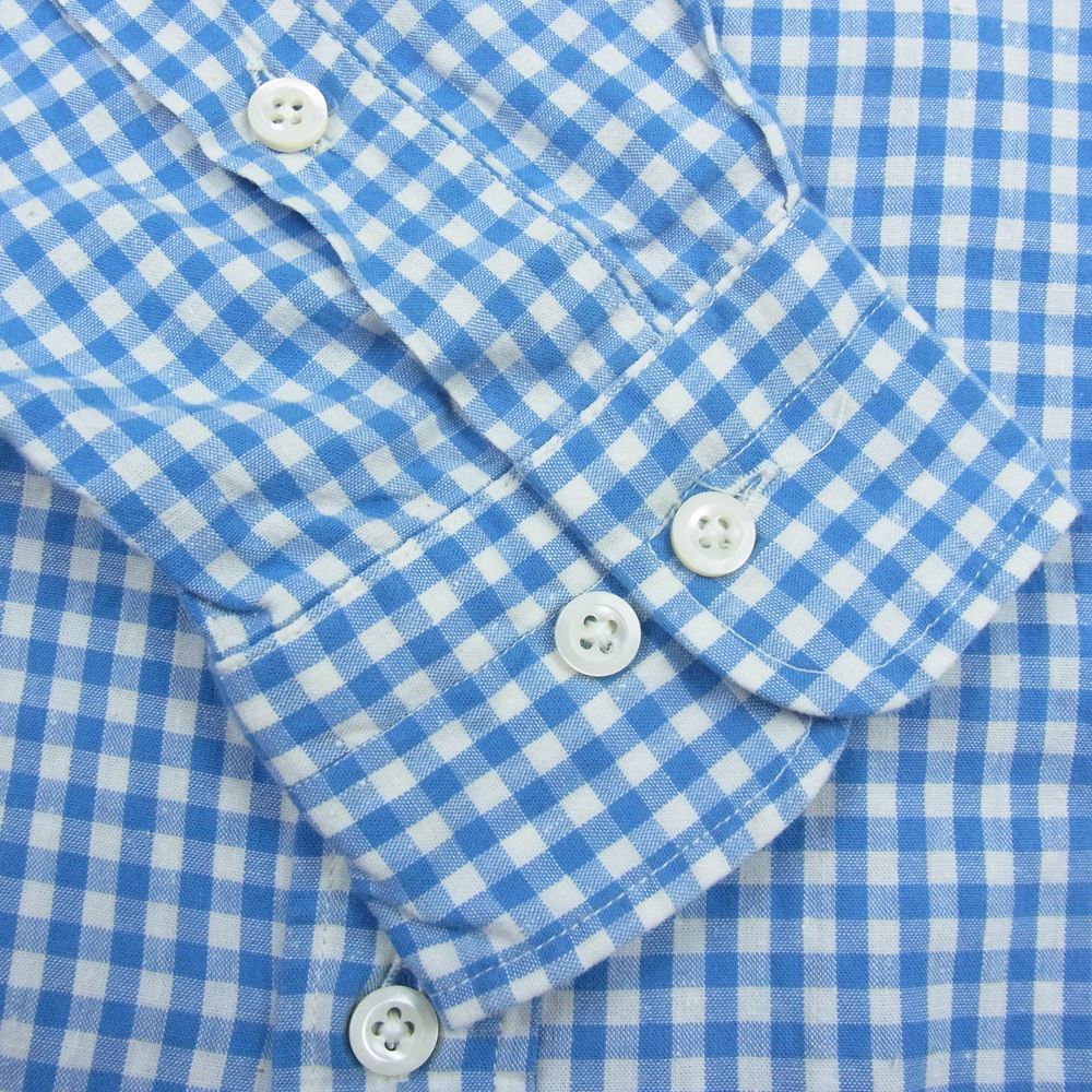 ティーエスエス ギンガム チェック BD シャツ ブルー系 2【中古】