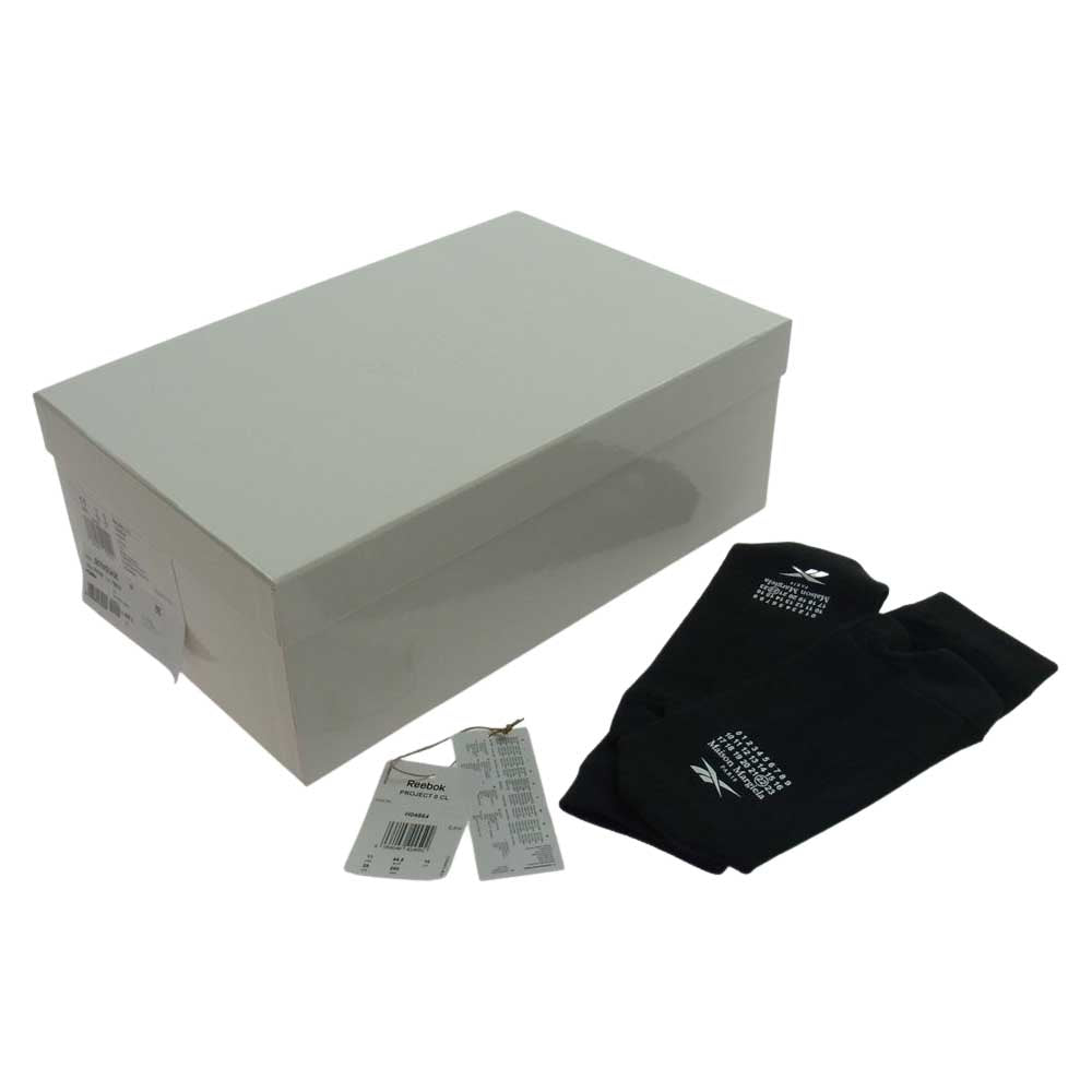 MAISON MARGIELA メゾンマルジェラ S57WS0406 × REEBOK リーボック Classic Leather Tabi Shoes クラシック レザー 足袋 タビ シューズ スニーカー ブラック系 29cm【中古】