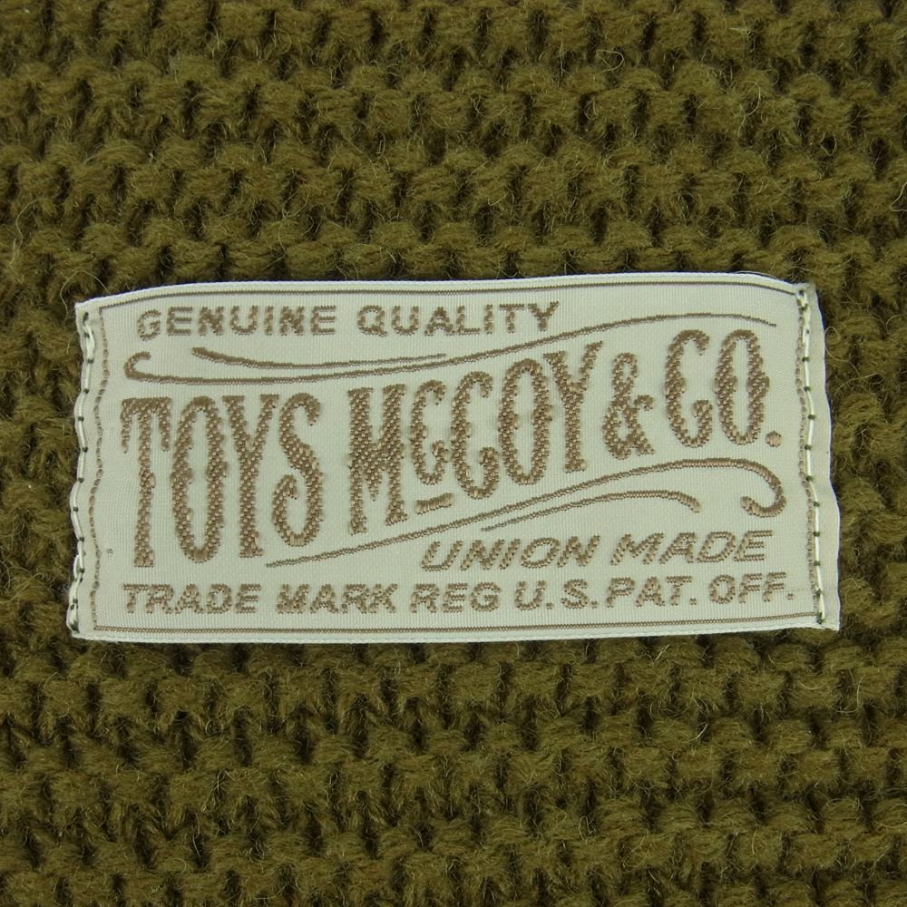 TOY'S McCOY トイズマッコイ TMA1634 MILITARY KNIT MUFFLER RED CROSS ミリタリー ニット マフラー カーキ系【中古】