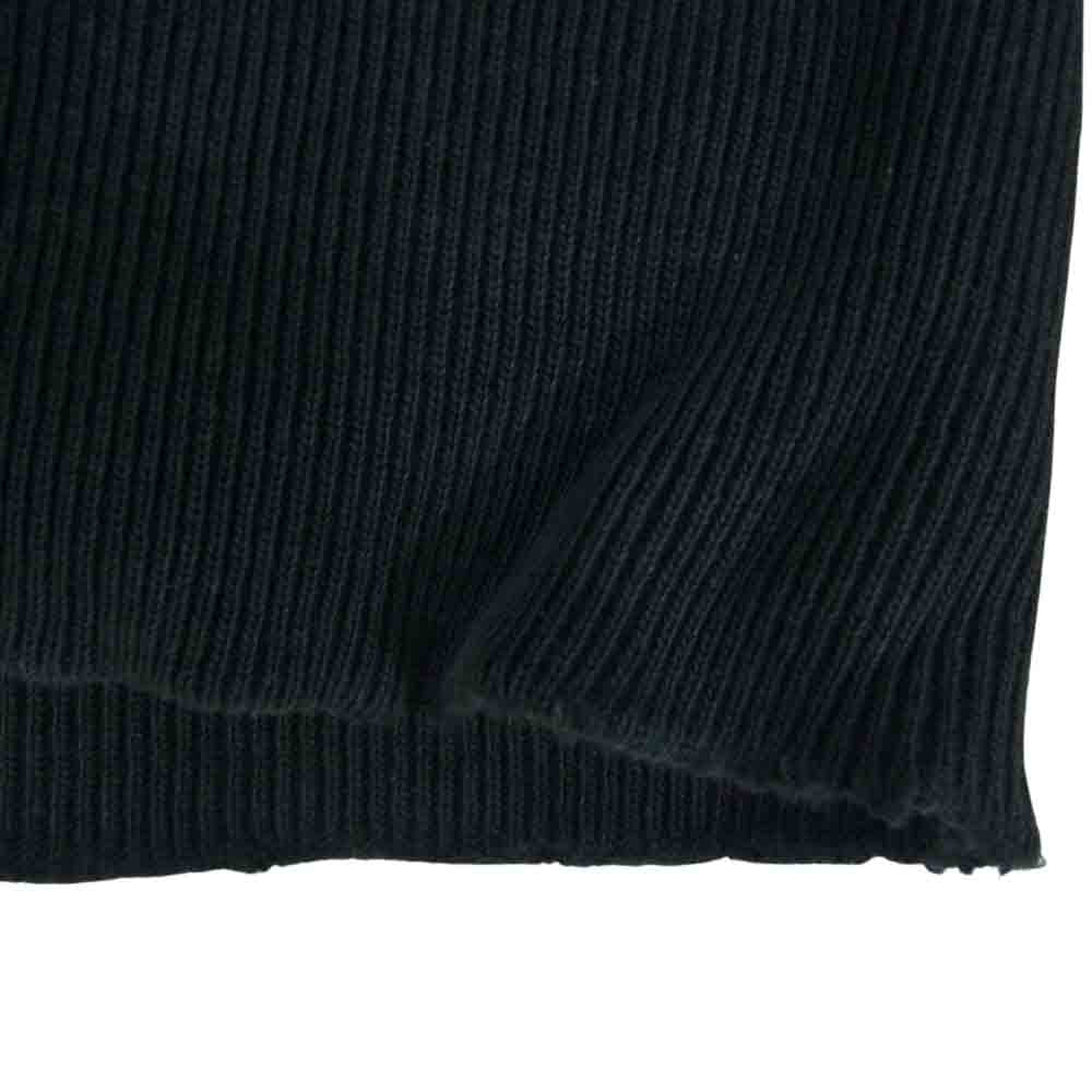 ジョーマッコイ BALL PARK KNIT WEAR ラグラン切替 クルーネック スウェット トレーナー ブラック系 オレンジ系 38【中古】